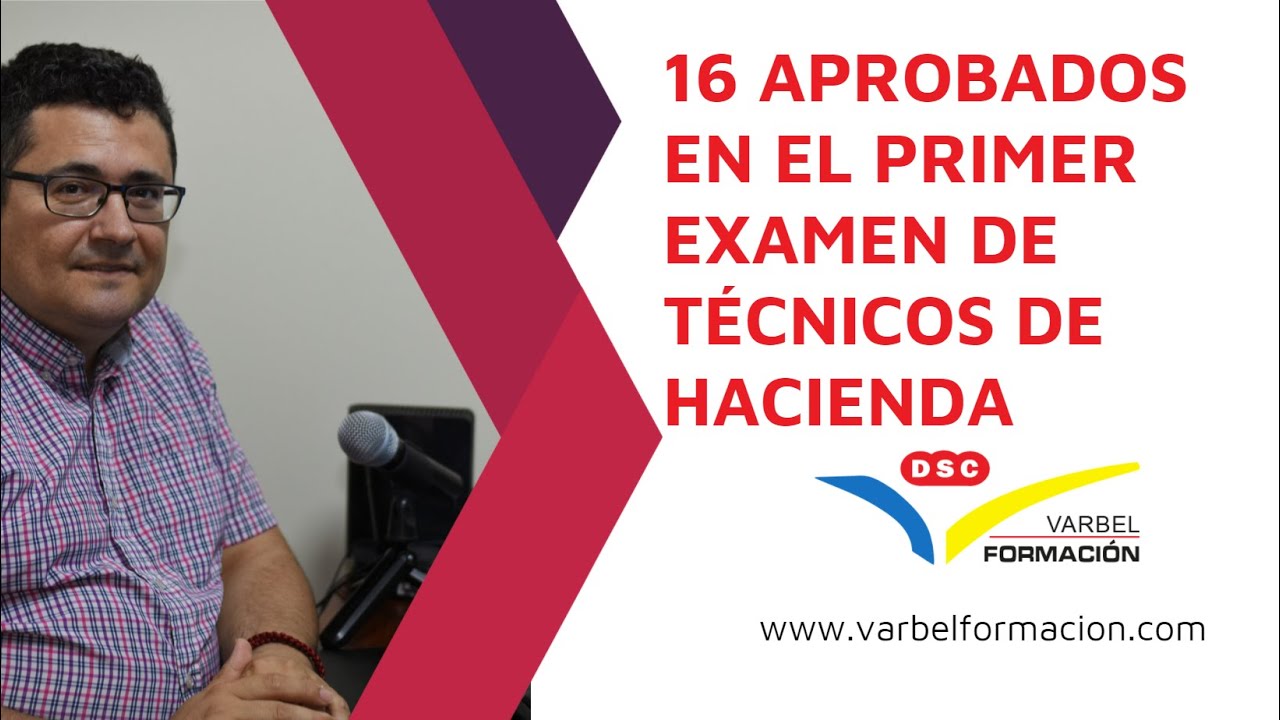 notas primer examen tecnico de hacienda
