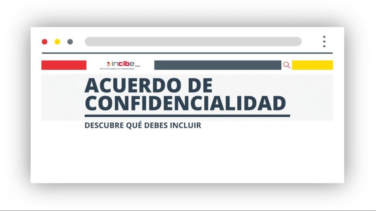 acuerdo de confidencialidad y no divulgación de información españa