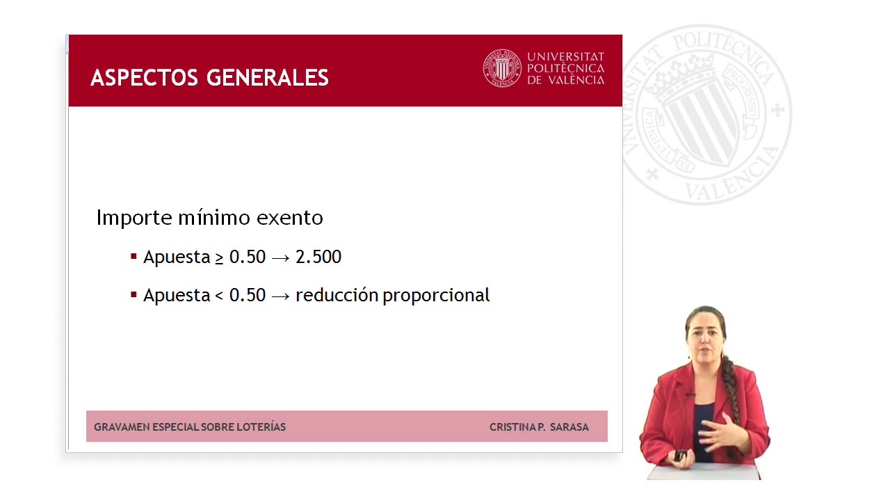 gravamen especial sobre los premios de determinadas loterías y apuestas