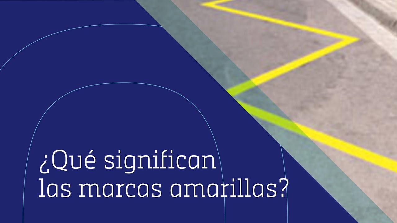la marca amarilla en zig zag
