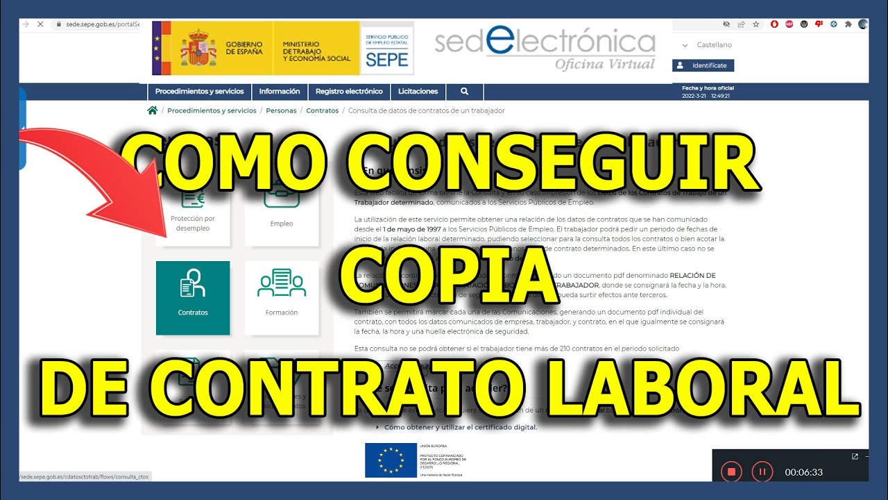 no encuentro mi contrato de trabajo