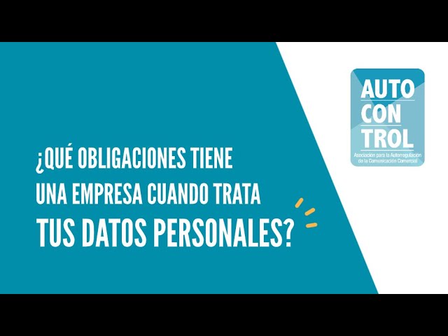 obligacion de facilitar datos personales a la empresa
