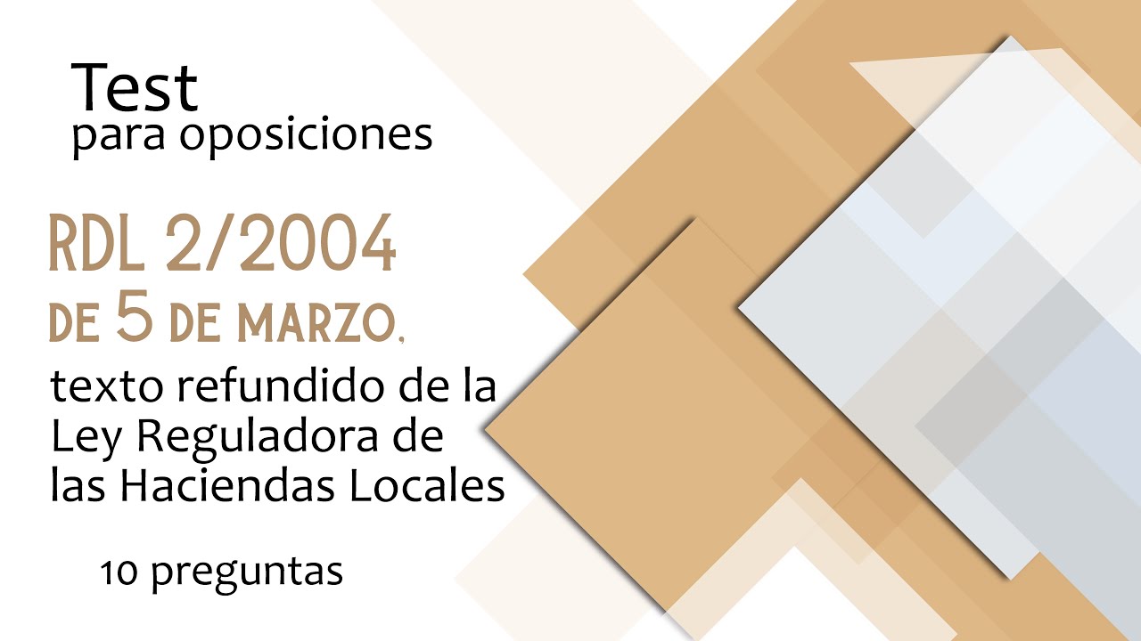 rdl 2 2004 de 5 de marzo