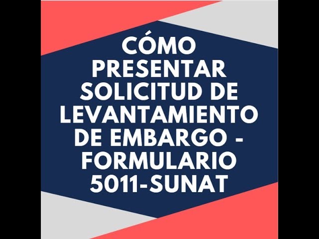 como solicitar el levantamiento de un embargo