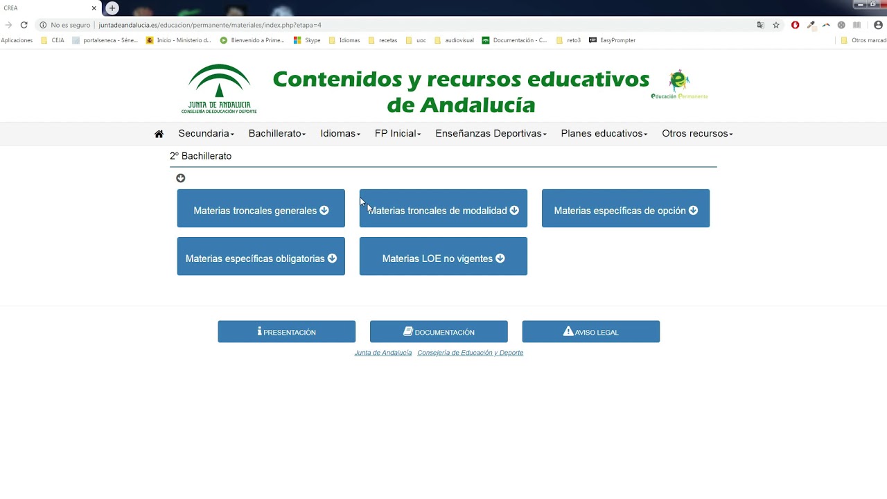 crea junta de andalucia nivel 2