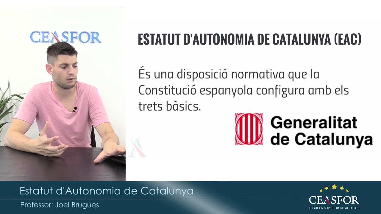 estatut d autonomia de catalunya boe