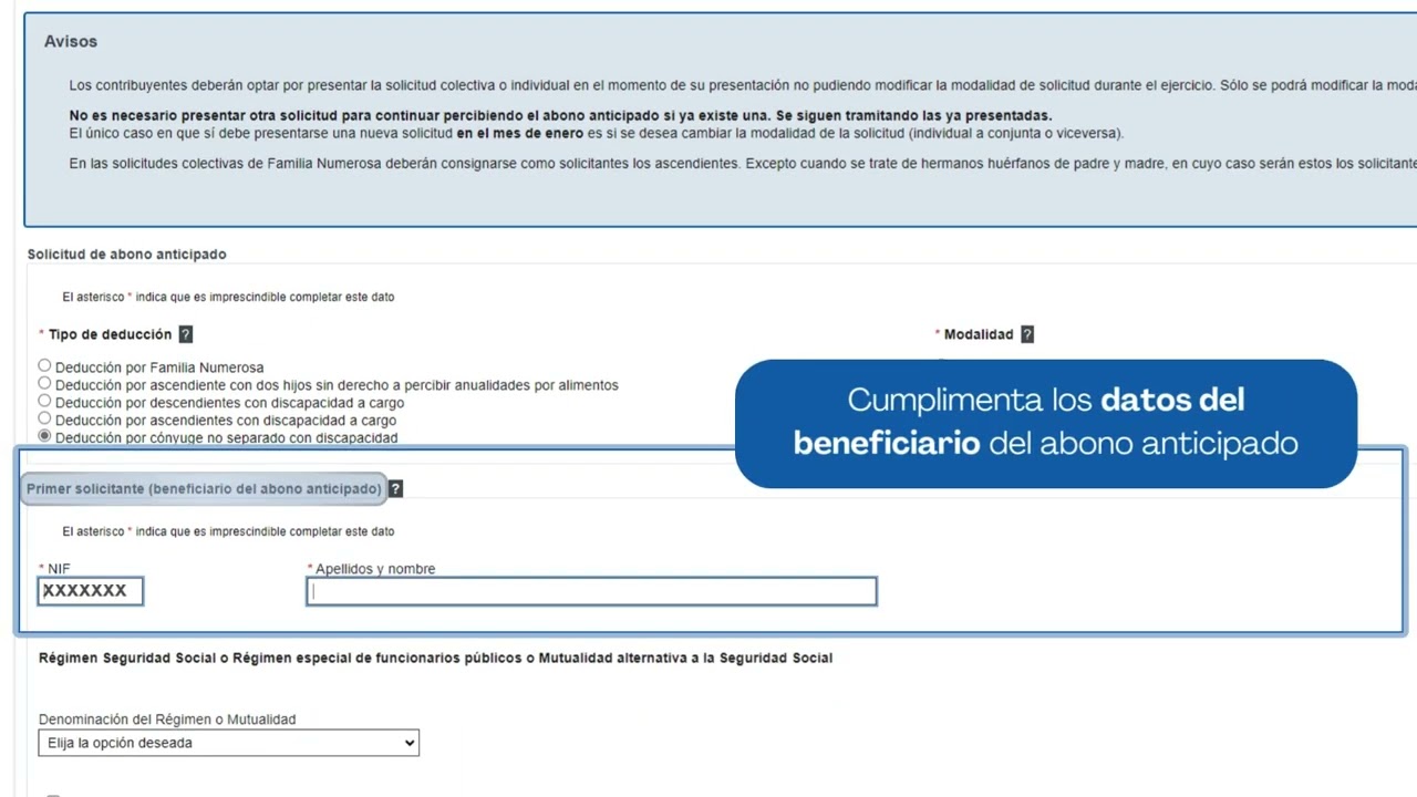 importe de la deducción por cónyuge con discapacidad a cargo.