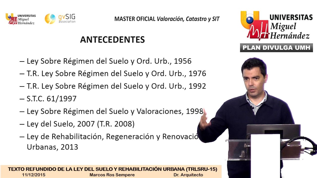 ley del suelo y rehabilitación urbana