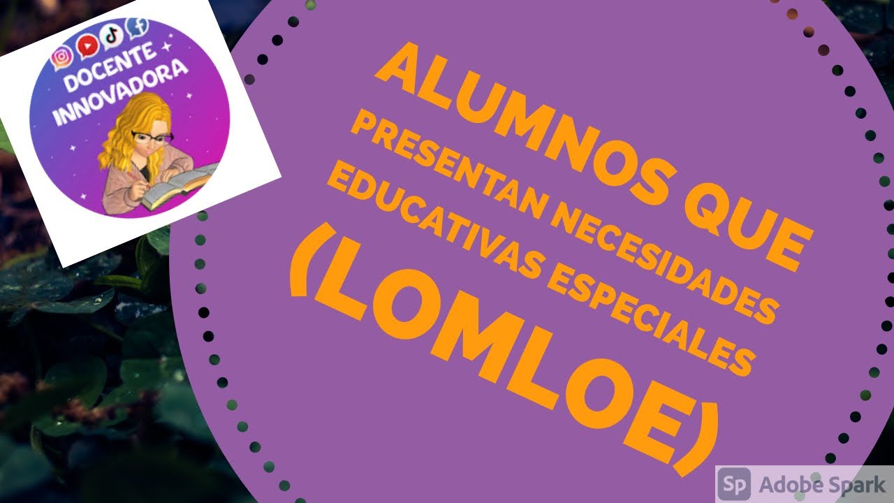 lomloe alumnos con necesidades educativas especiales