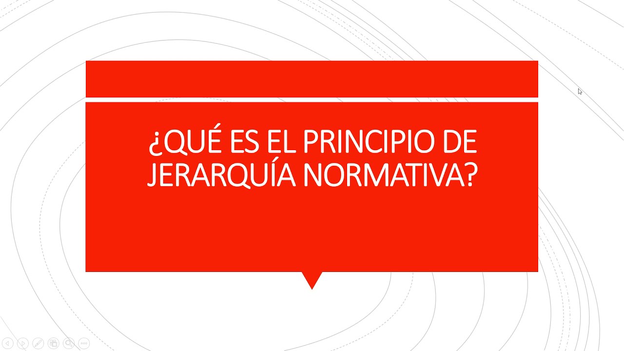 que es el principio de jerarquia normativa