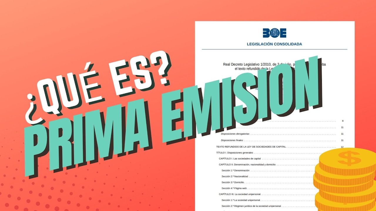que es la prima de emision de una accion