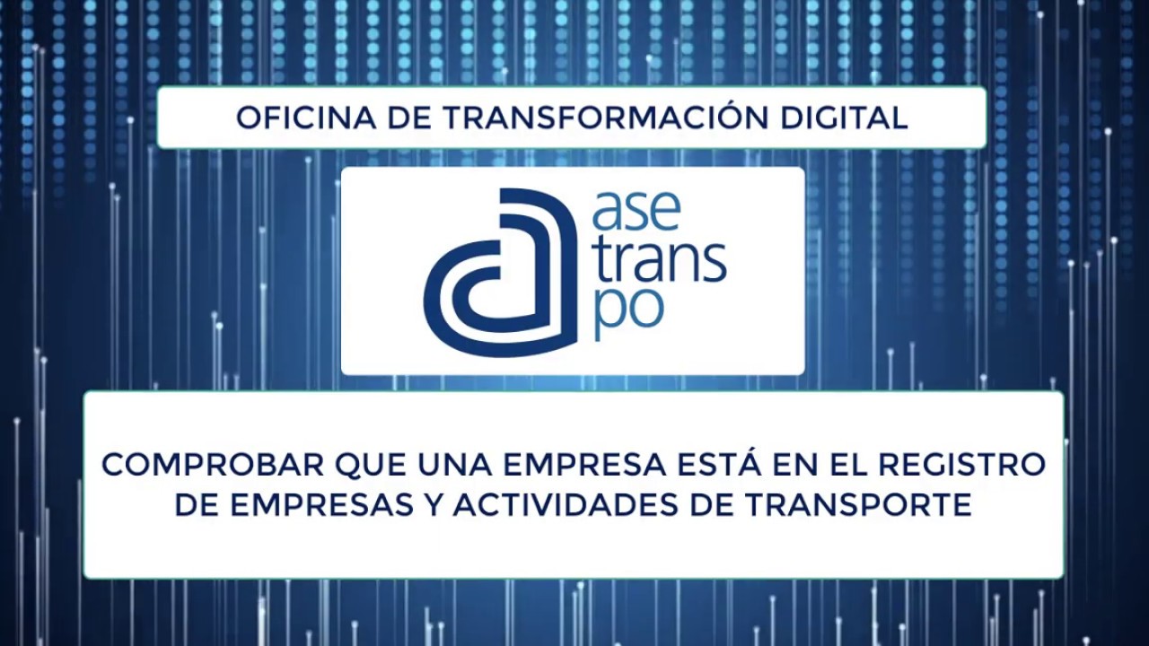 registro de empresas y actividades de transportes terrestre