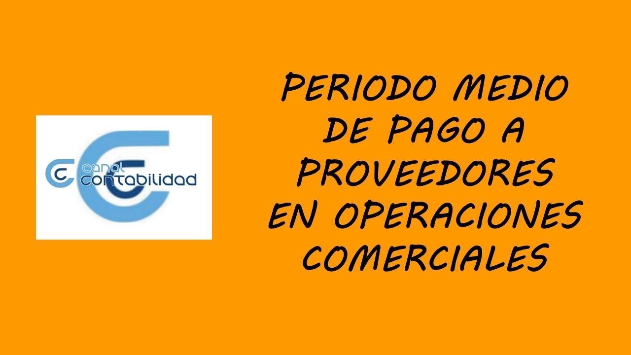 calcular periodo medio de pago a proveedores