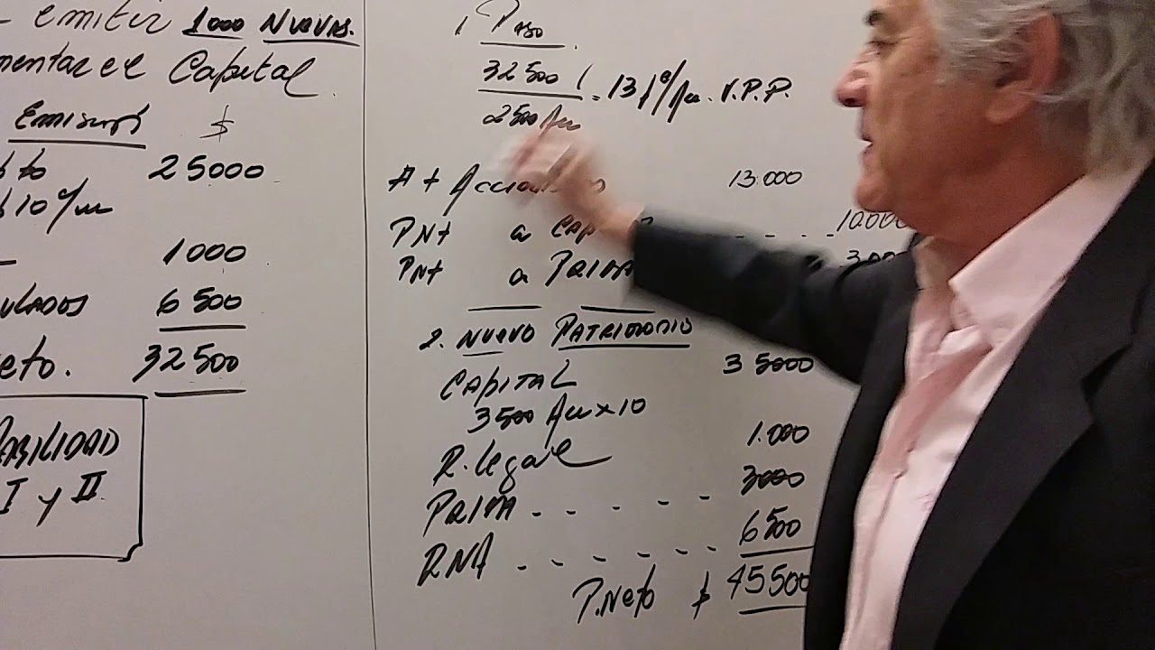 emision de acciones a la par