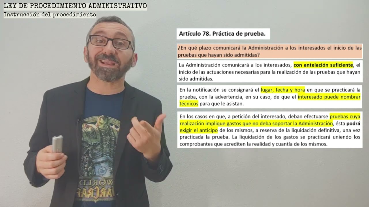 fase de instrucción del procedimiento administrativo