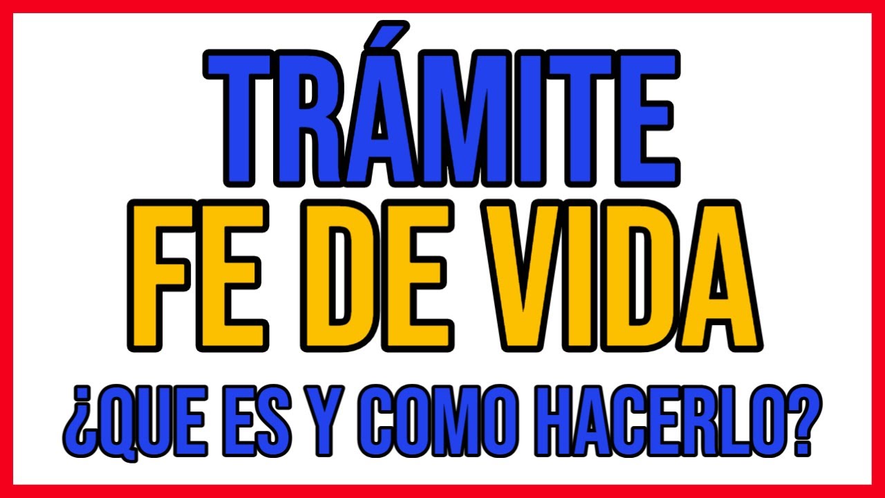 pedir fe de vida y estado