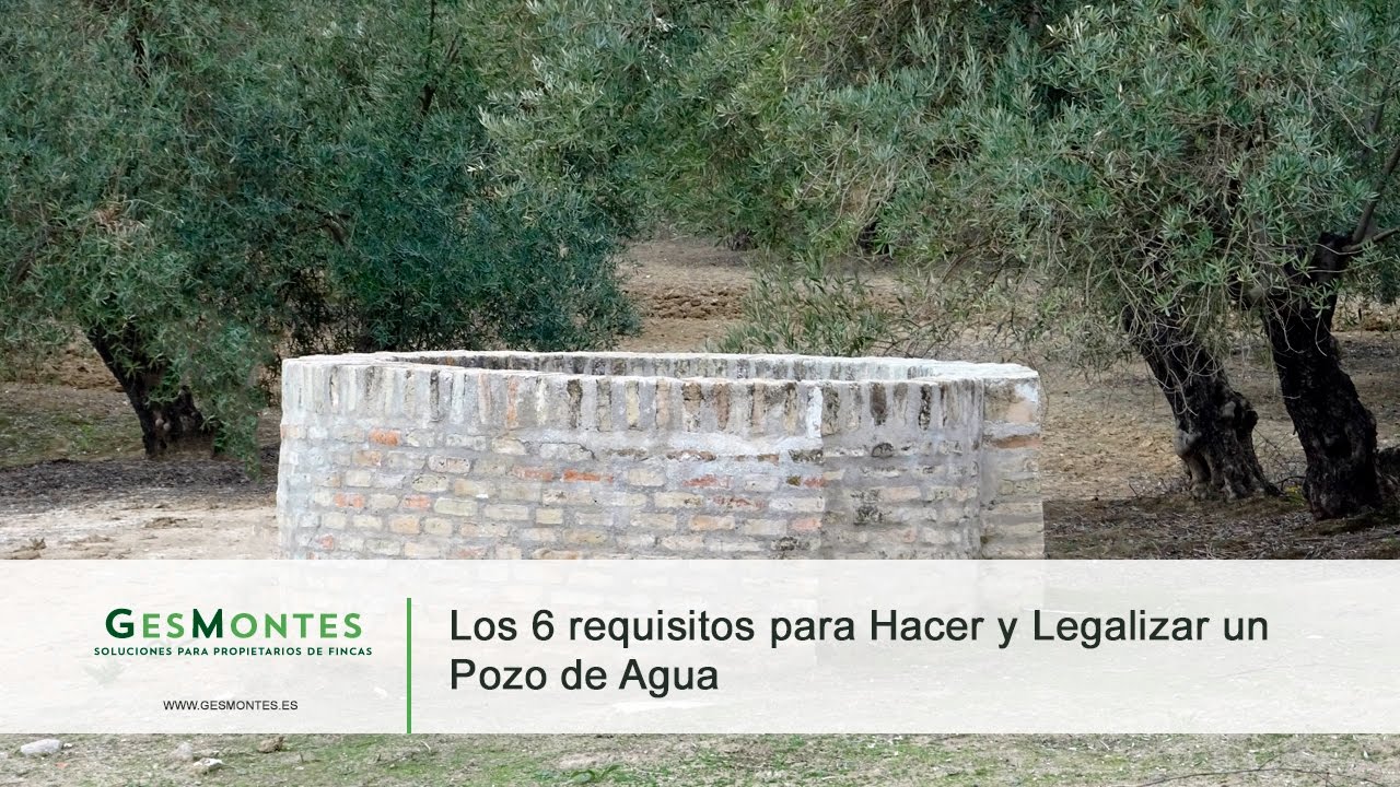 como legalizar un pozo ya hecho