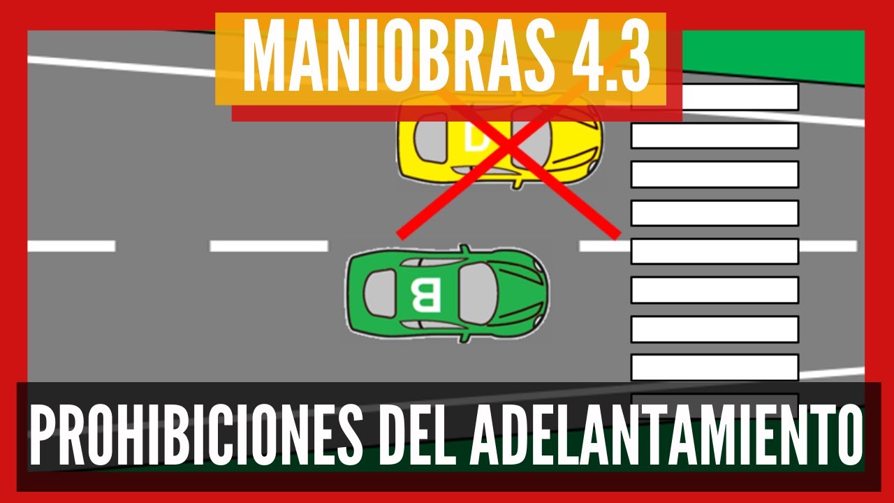 en una intersección se puede adelantar