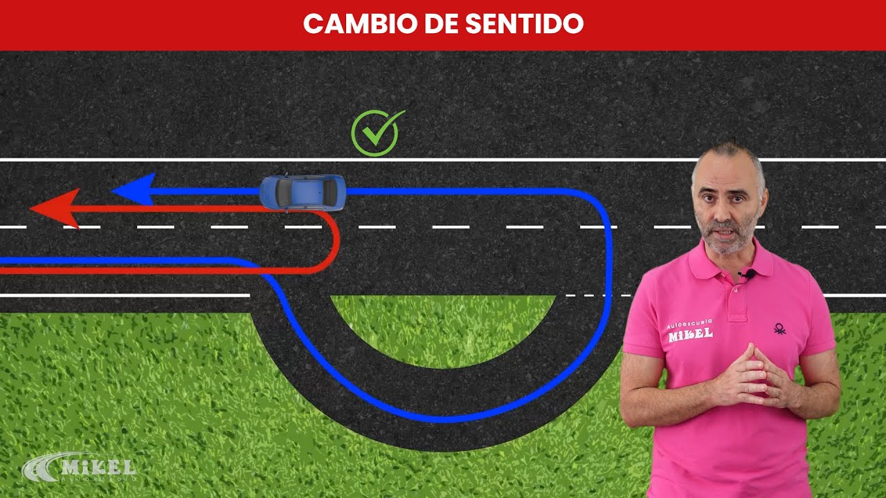 está prohibido realizar un cambio de sentido...