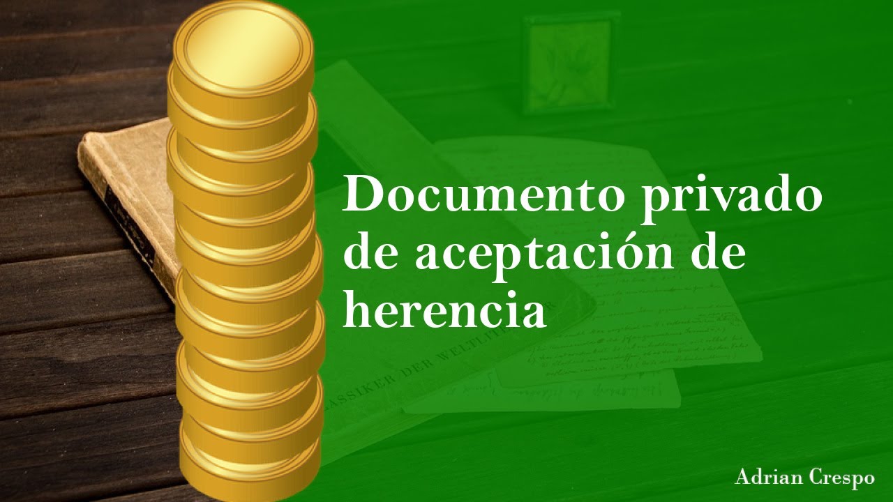 modelo contrato privado aceptacion de herencia