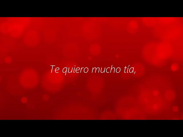 carta para mi tia que la quiero mucho