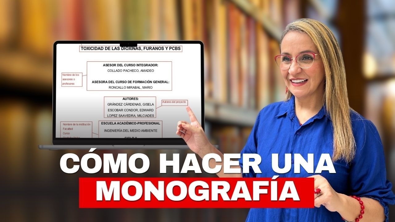 la información de una monografía se organiza por