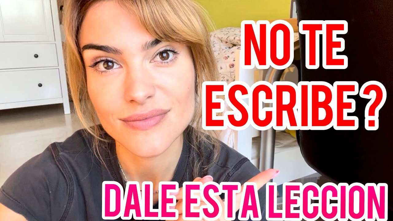 no se puede obligar a nadie a que te escriba