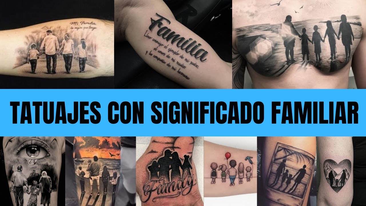tatuajes de familia de 4 en el brazo