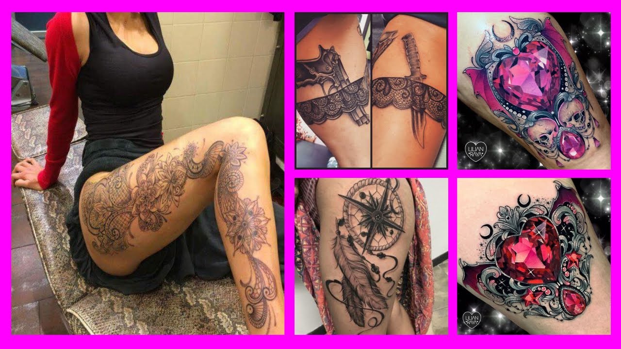 tatuajes para mujeres en la pierna parte de atras