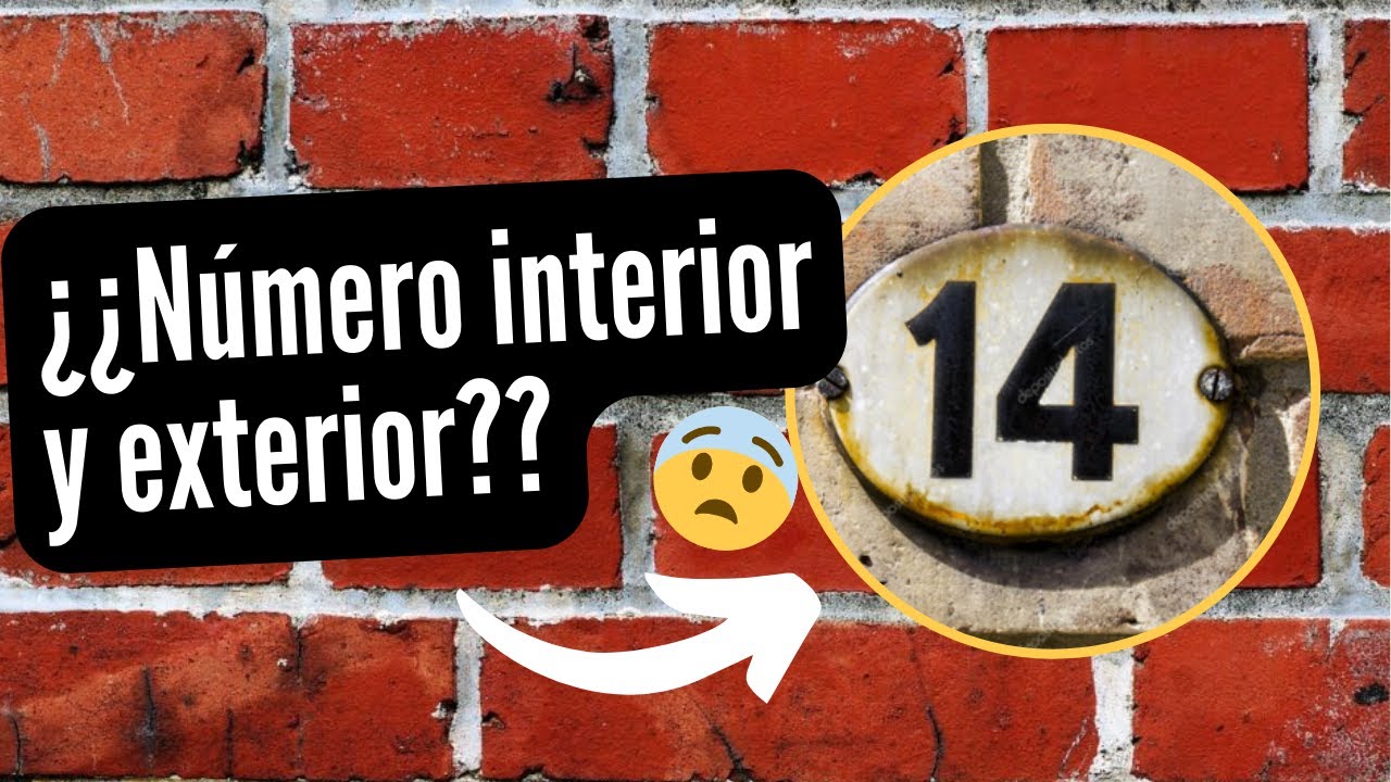 cual es el número exterior e interior en la credencial