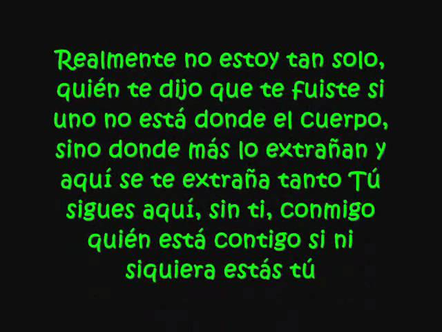 letra de arjona realmente no estoy tan solo
