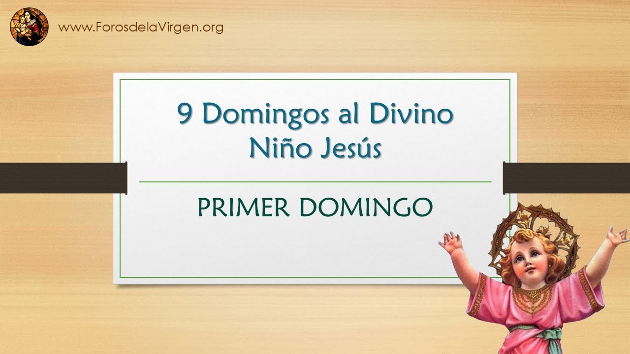 nueve domingos y novena biblica al divino niño jesus