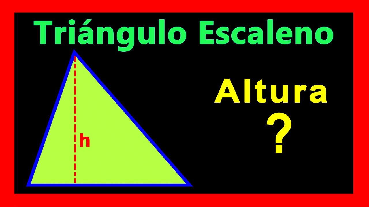 como se trazan las alturas de un triangulo escaleno