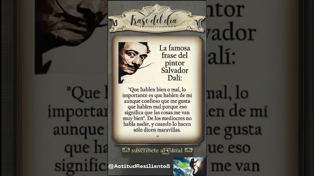 frases de salvador dali que hablen bien o mal