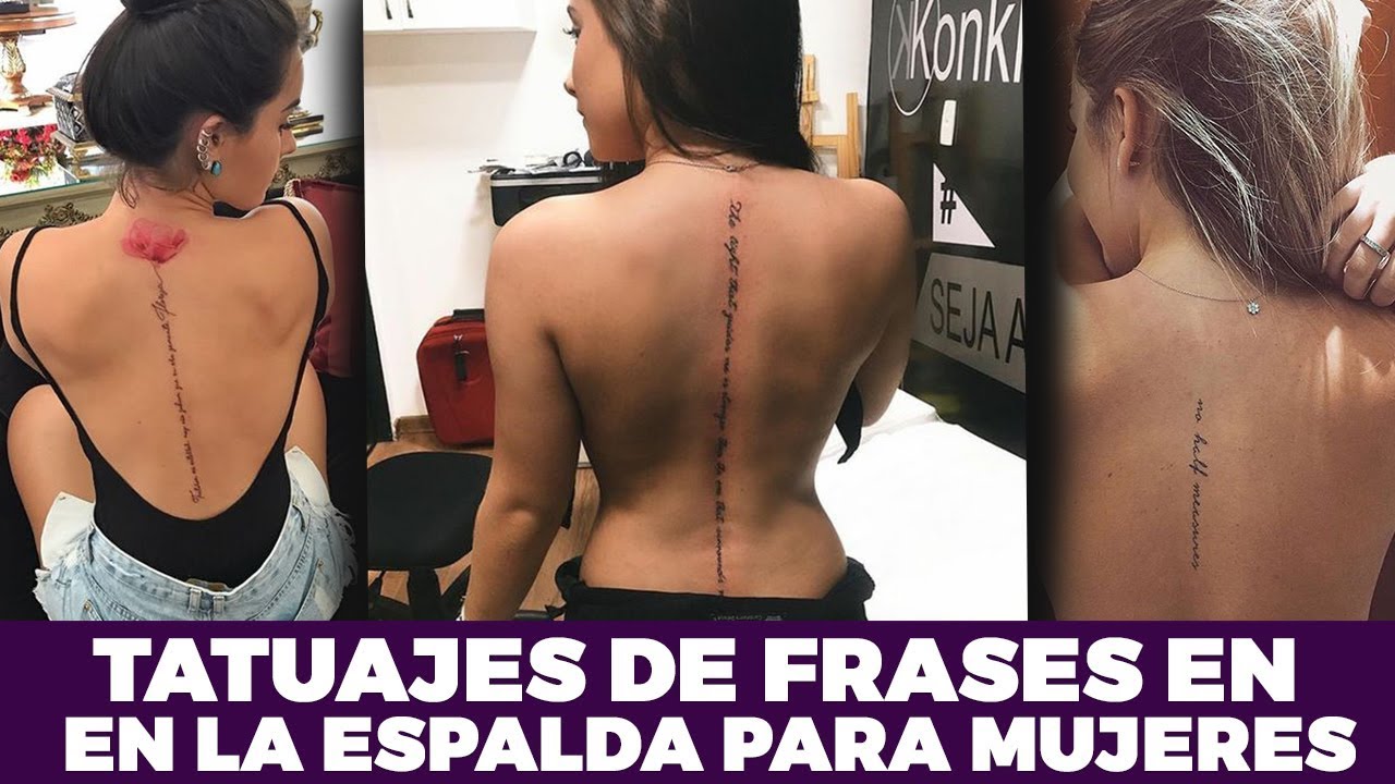 frases para tatuajes de mujer en la espalda