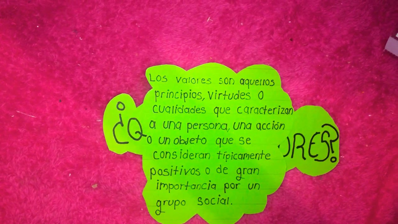 qué son los valores y como se clasifican