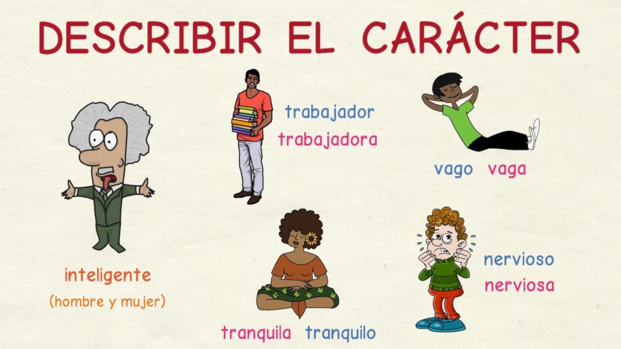 relaciona la característica con su tipo de carácter