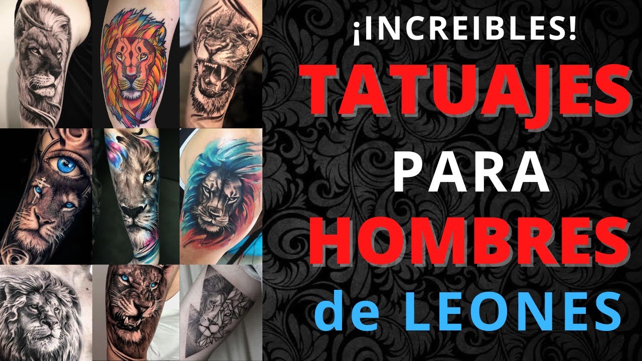 tatuaje de familia de leones en el brazo