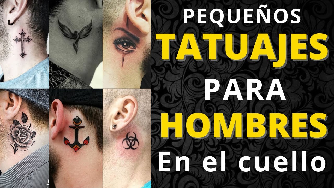 tatuajes de cruz para hombres en el cuello